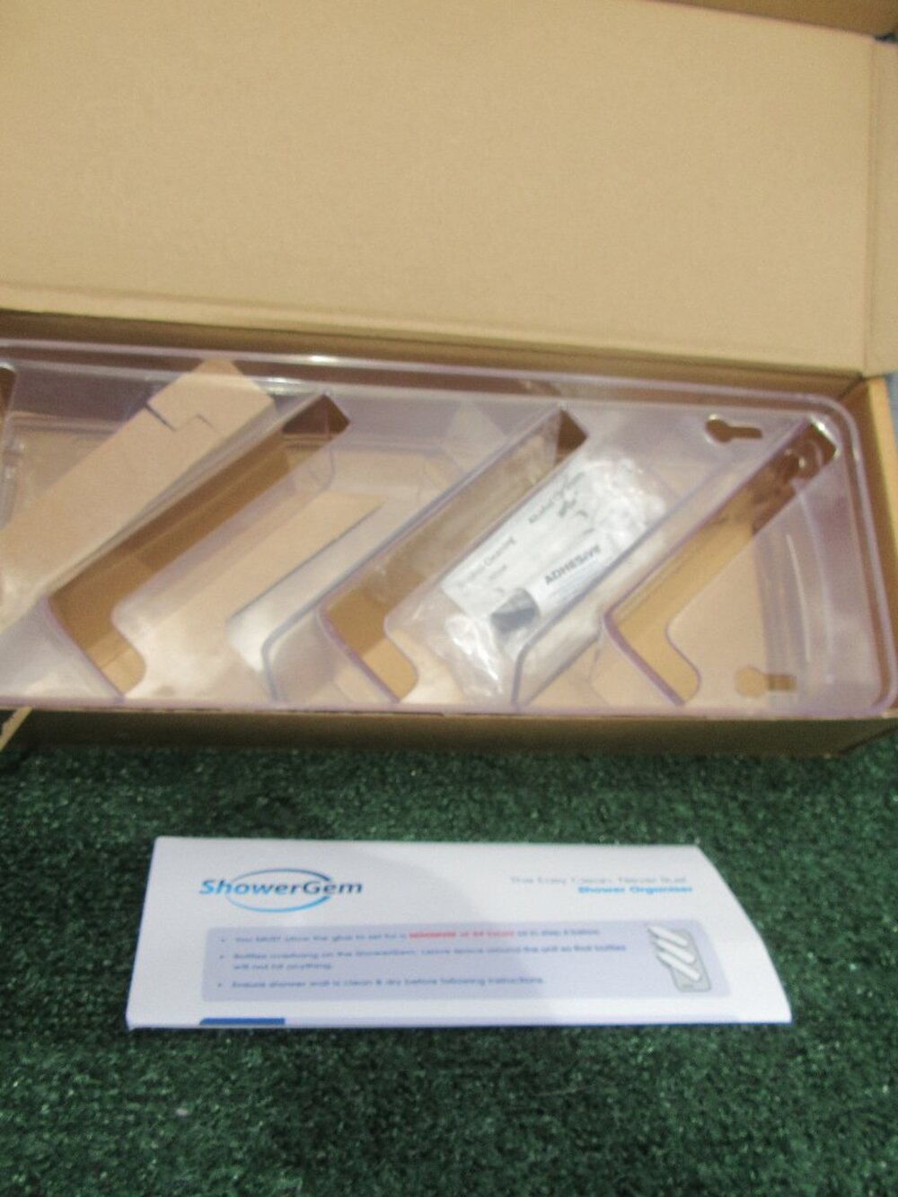 Brand New ShowerGem 3 Bottle Shower Shelf Organizer 2 Pack Shower Gem